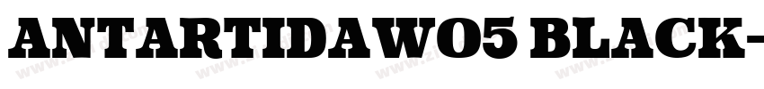 AntartidaWO5 Black字体转换